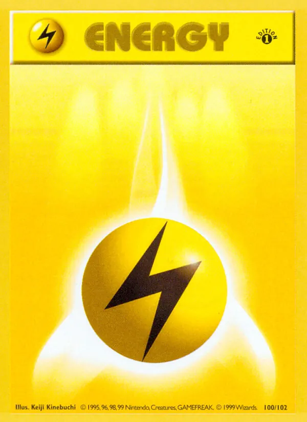 Carta Lightning Energy, número 100/102 da coleção Coleção Básica