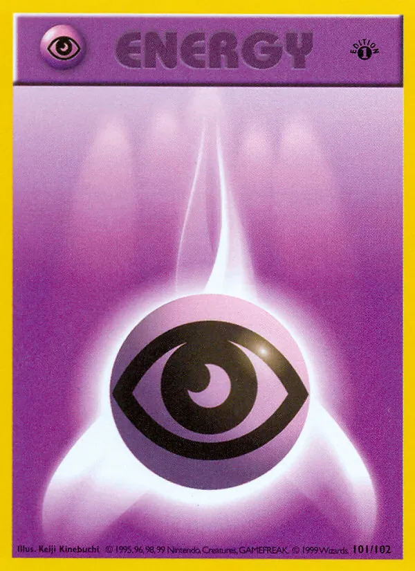 Carta Psychic Energy, número 101/102 da coleção Coleção Básica