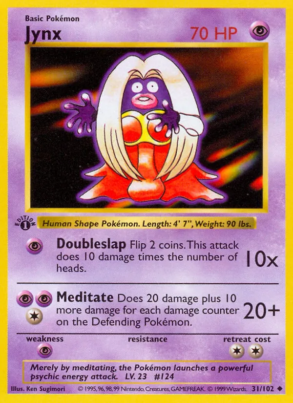 Carta Jynx, número 31/102 da coleção Coleção Básica