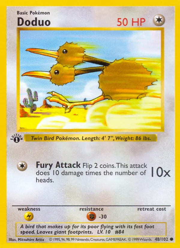 Carta Doduo, número 48/102 da coleção Coleção Básica