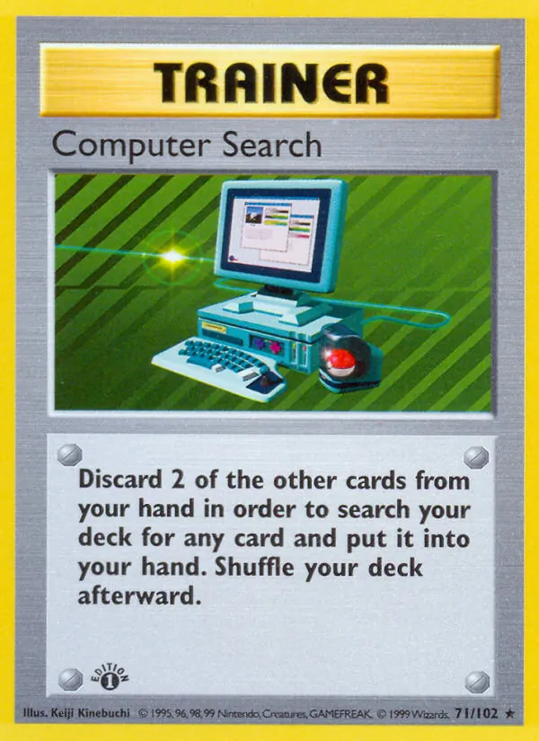 Carta Computer Search, número 71/102 da coleção Coleção Básica
