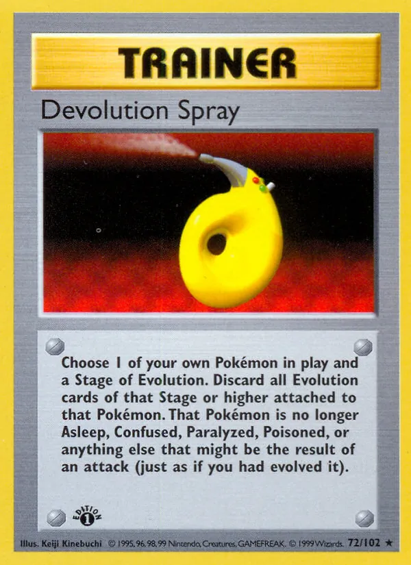 Carta Devolution Spray, número 72/102 da coleção Coleção Básica