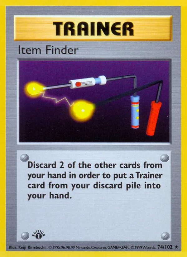 Carta Item Finder, número 74/102 da coleção Coleção Básica