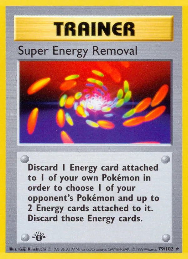 Carta Super Energy Removal, número 79/102 da coleção Coleção Básica