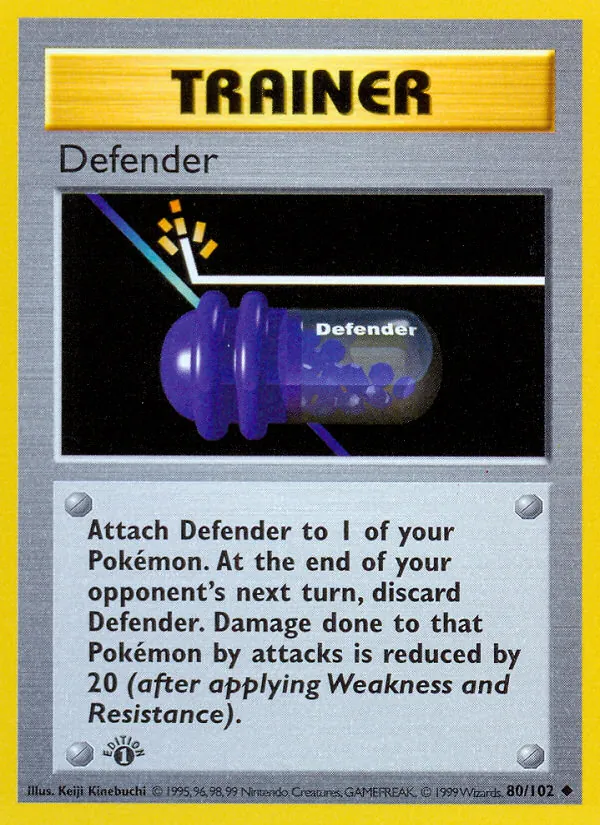 Carta Defender, número 80/102 da coleção Coleção Básica