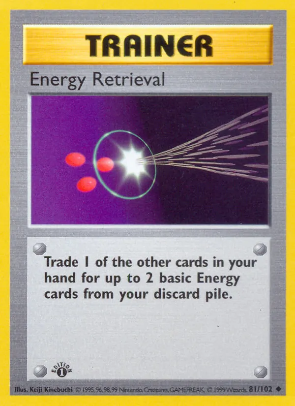 Carta Energy Retrieval, número 81/102 da coleção Coleção Básica