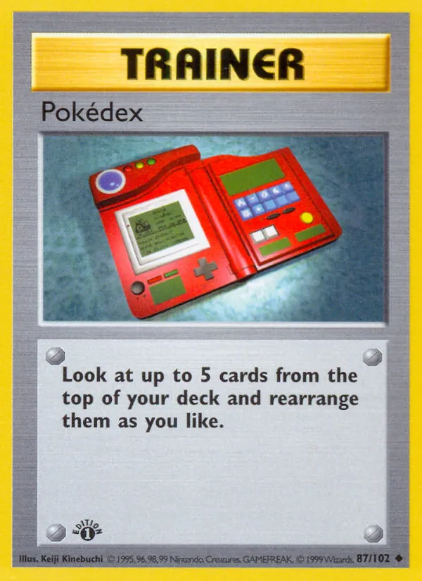 Carta Pokédex, número 87/102 da coleção Coleção Básica