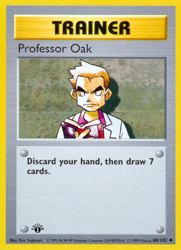 Carta Professor Oak, número 88/102 da coleção Coleção Básica
