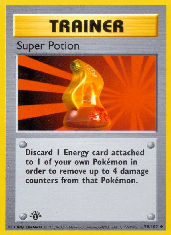 Carta Super Potion, número 90/102 da coleção Coleção Básica