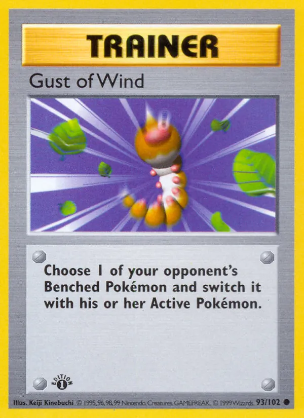 Carta Gust of Wind, número 93/102 da coleção Coleção Básica