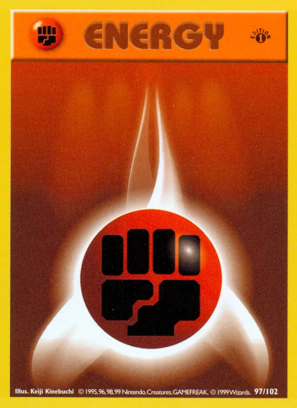 Carta Fighting Energy, número 97/102 da coleção Coleção Básica