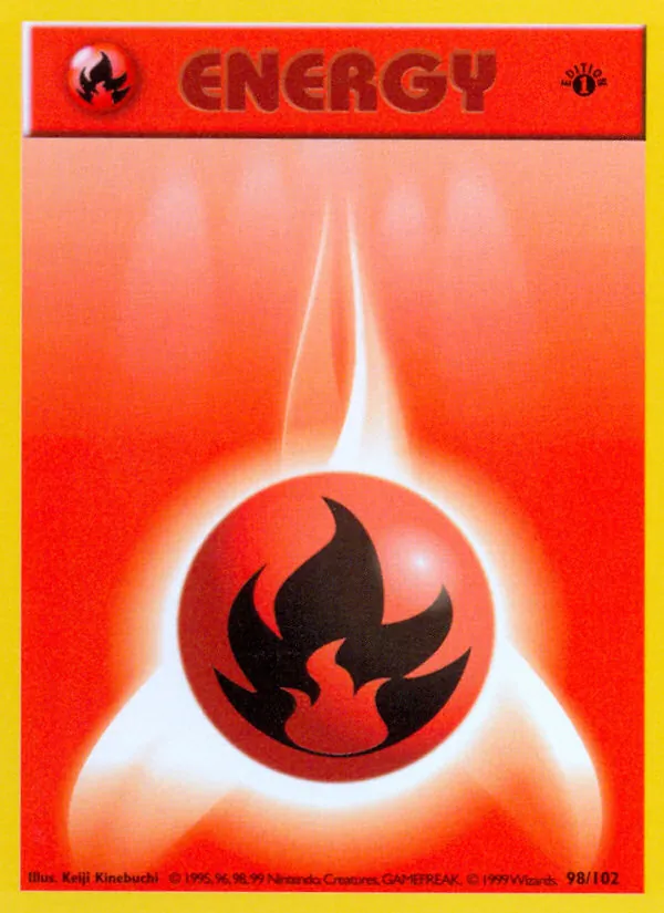 Carta Fire Energy, número 98/102 da coleção Coleção Básica