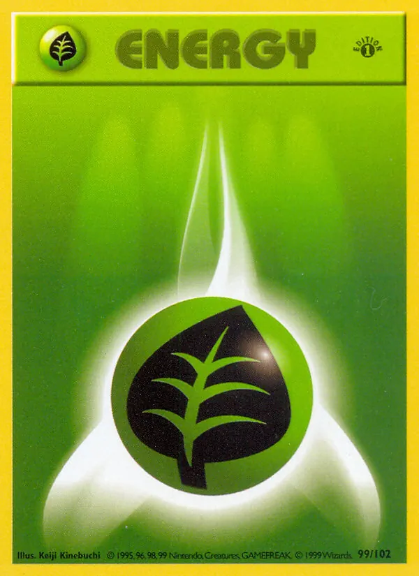 Carta Grass Energy, número 99/102 da coleção Coleção Básica