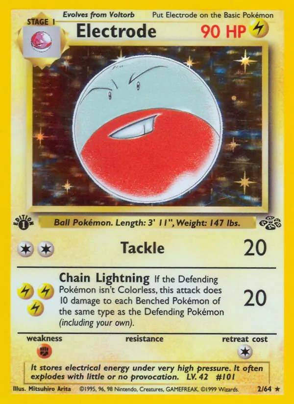 Carta Electrode, número 2/64 da coleção Selva