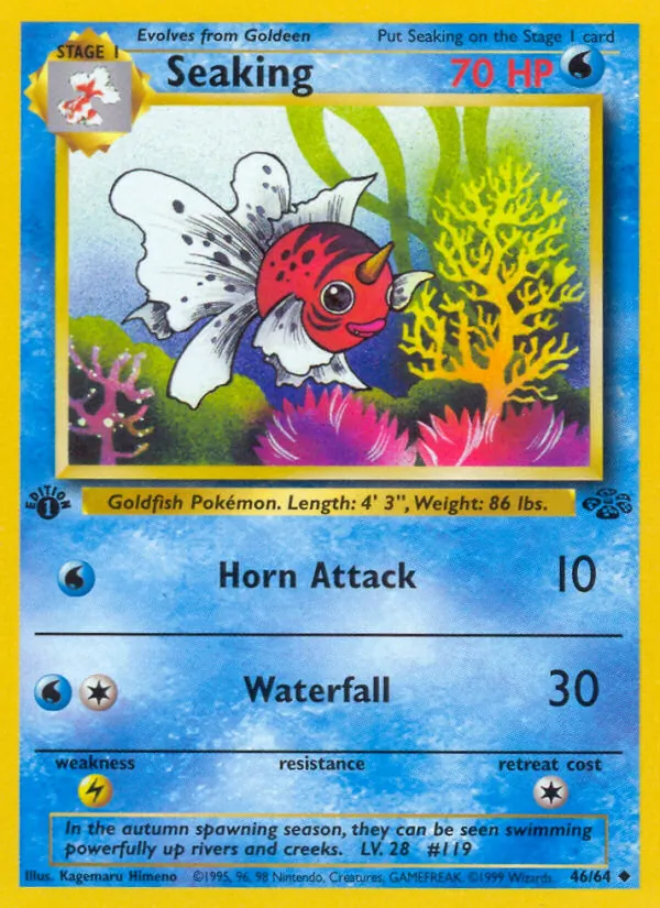 Carta Seaking, número 46/64 da coleção Selva