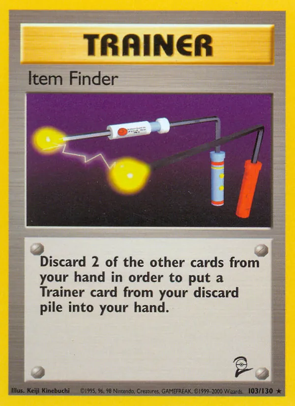 Carta Item Finder, número 103/130 da coleção Base Set 2