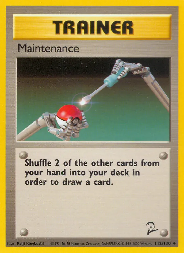 Carta Maintenance, número 112/130 da coleção Base Set 2