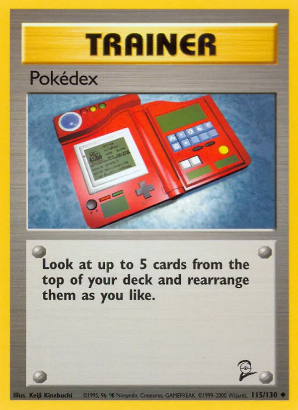 Carta Pokédex, número 115/130 da coleção Base Set 2
