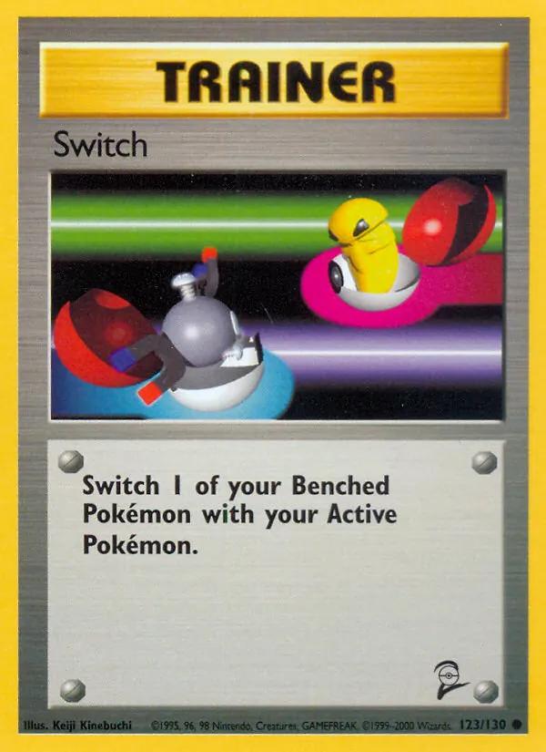Carta Switch, número 123/130 da coleção Base Set 2