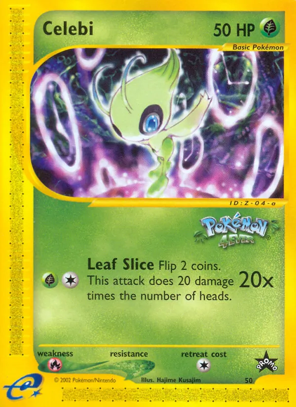 Carta Celebi, número 50/53 da coleção Wizards Black Star Promos