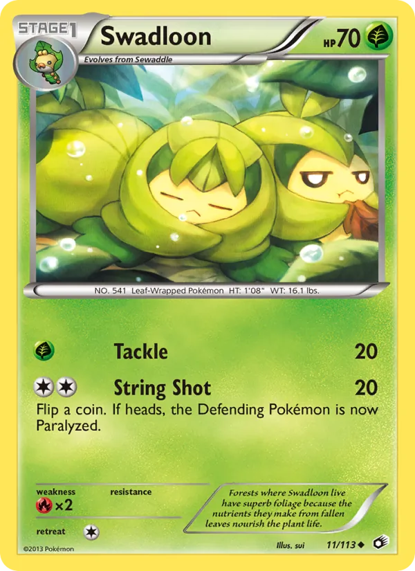 Carta Swadloon, número 11/113 da coleção Tesouros Lendários