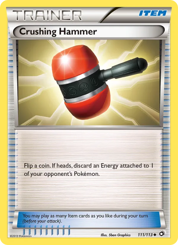 Carta Crushing Hammer, número 111/113 da coleção Tesouros Lendários