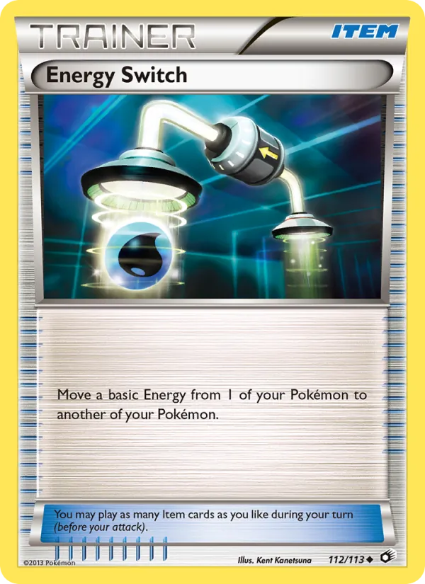 Carta Energy Switch, número 112/113 da coleção Tesouros Lendários