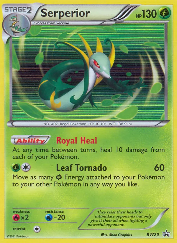 Carta Serperior, número BW20/101 da coleção BW Black Star Promos
