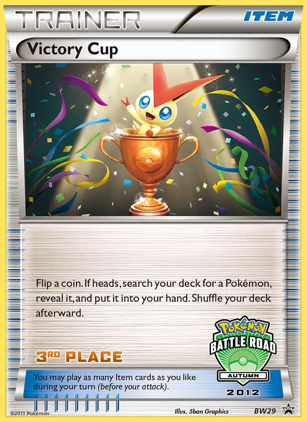 Carta Victory Cup, número BW29/101 da coleção BW Black Star Promos