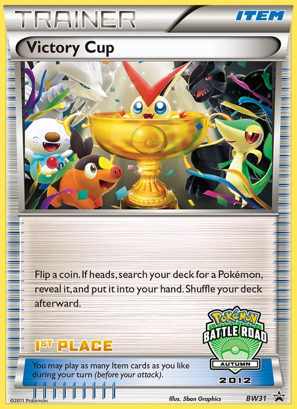 Carta Victory Cup, número BW31/101 da coleção BW Black Star Promos