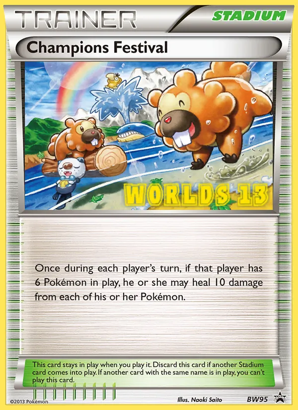 Carta Champions Festival, número BW95/101 da coleção BW Black Star Promos