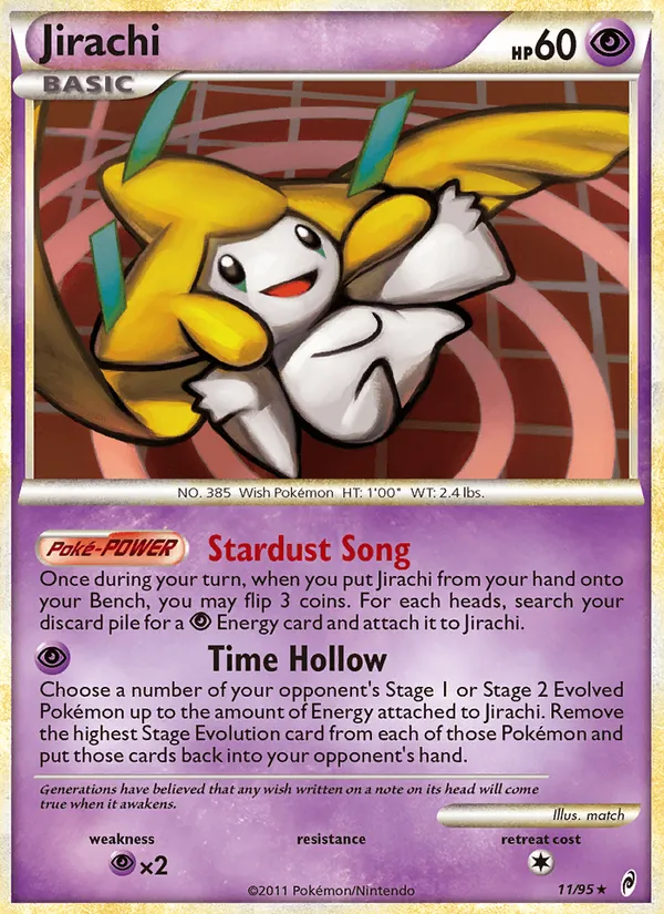 Carta Jirachi, número 11/95 da coleção Chamado das Lendas