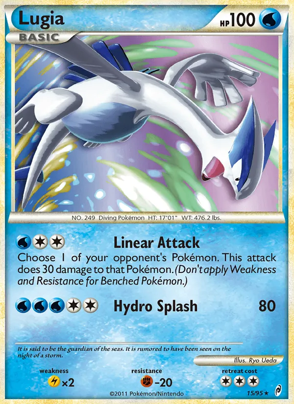 Carta Lugia, número 15/95 da coleção Chamado das Lendas