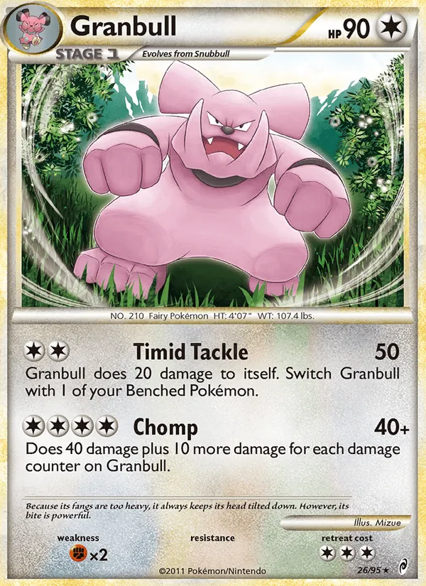 Carta Granbull, número 26/95 da coleção Chamado das Lendas