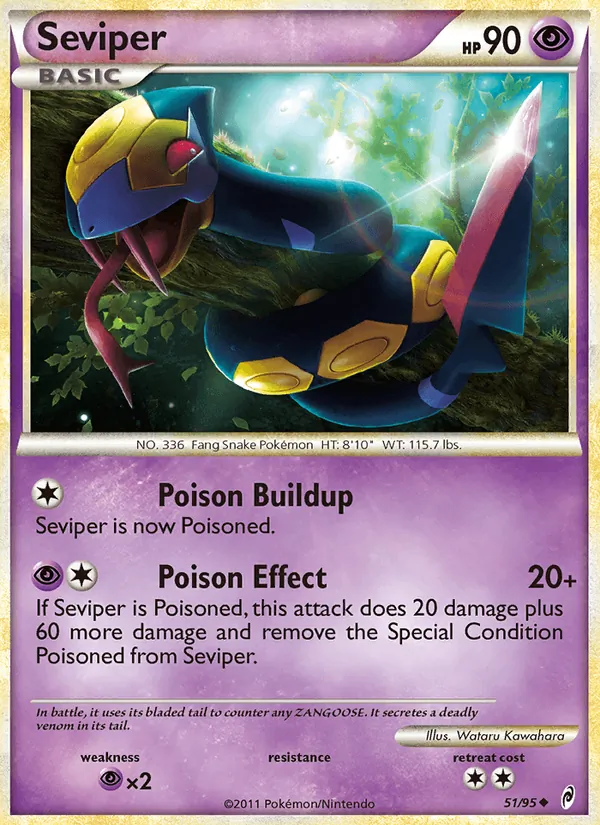 Carta Seviper, número 51/95 da coleção Chamado das Lendas
