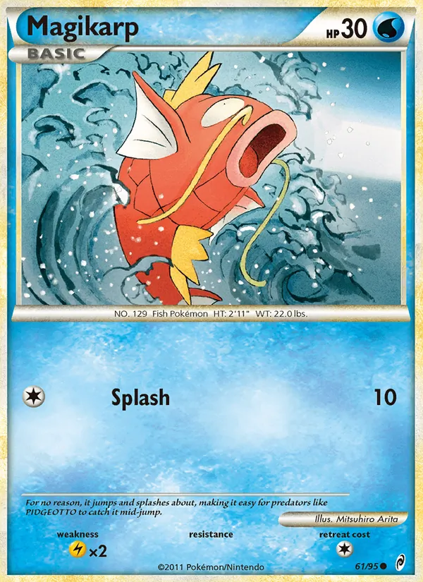 Carta Magikarp, número 61/95 da coleção Chamado das Lendas