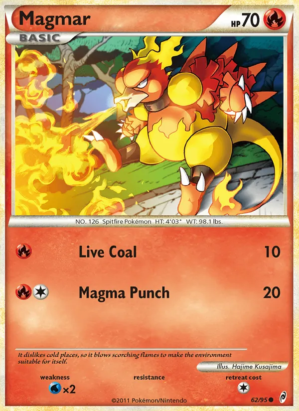 Carta Magmar, número 62/95 da coleção Chamado das Lendas