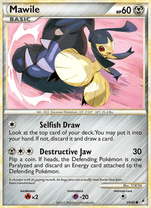 Carta Mawile, número 64/95 da coleção Chamado das Lendas