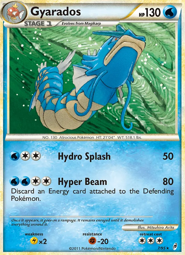 Carta Gyarados, número 7/95 da coleção Chamado das Lendas