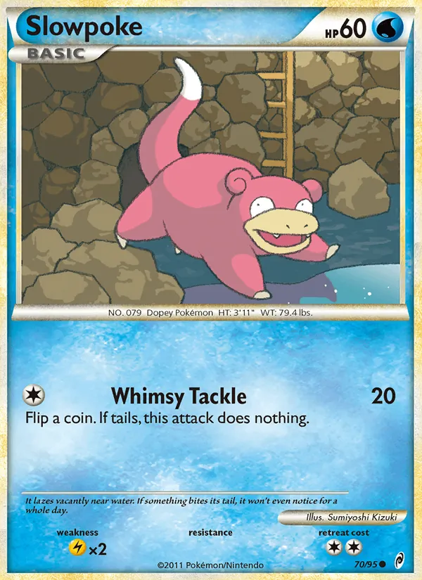 Carta Slowpoke, número 70/95 da coleção Chamado das Lendas