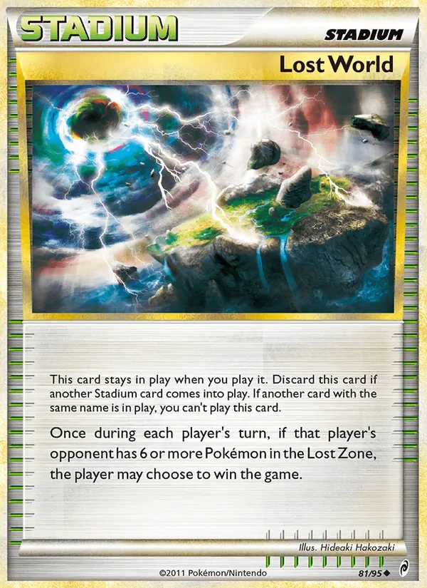 Carta Lost World, número 81/95 da coleção Chamado das Lendas