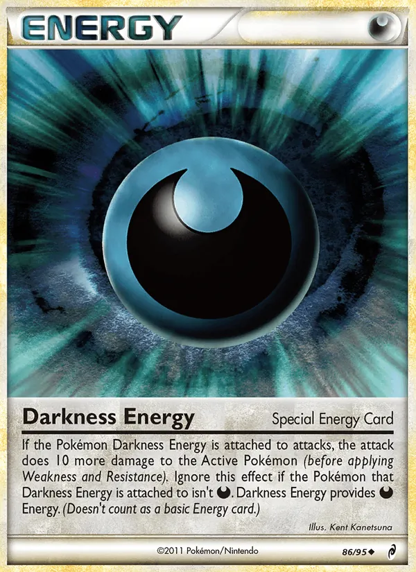 Carta Darkness Energy, número 86/95 da coleção Chamado das Lendas