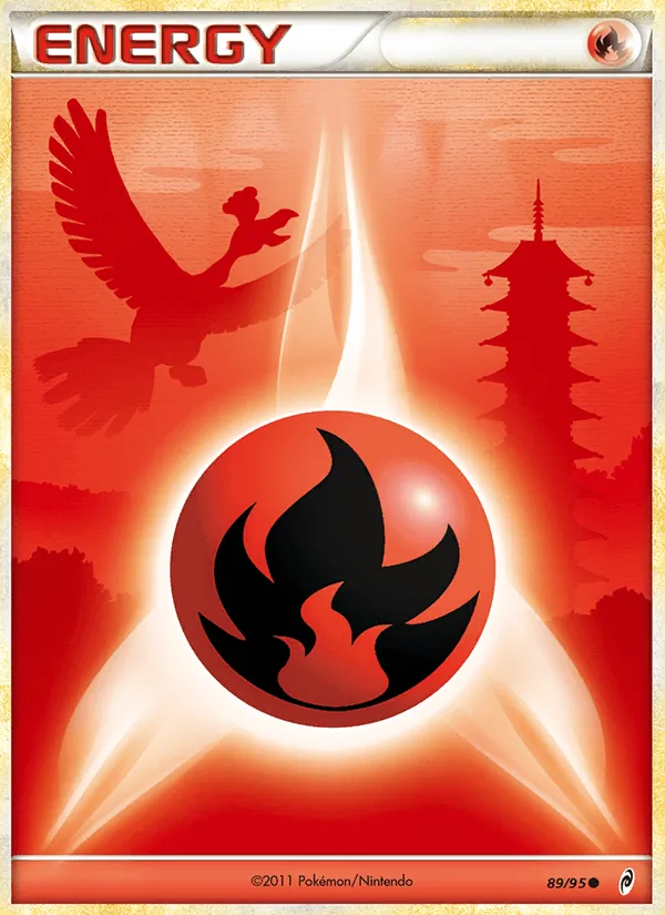 Carta Fire Energy, número 89/95 da coleção Chamado das Lendas