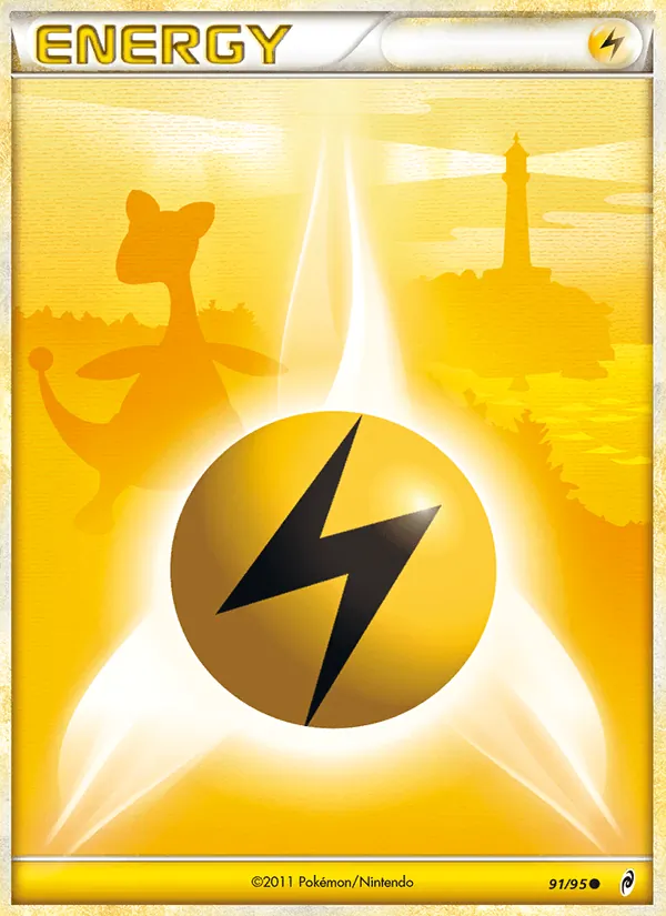 Carta Lightning Energy, número 91/95 da coleção Chamado das Lendas