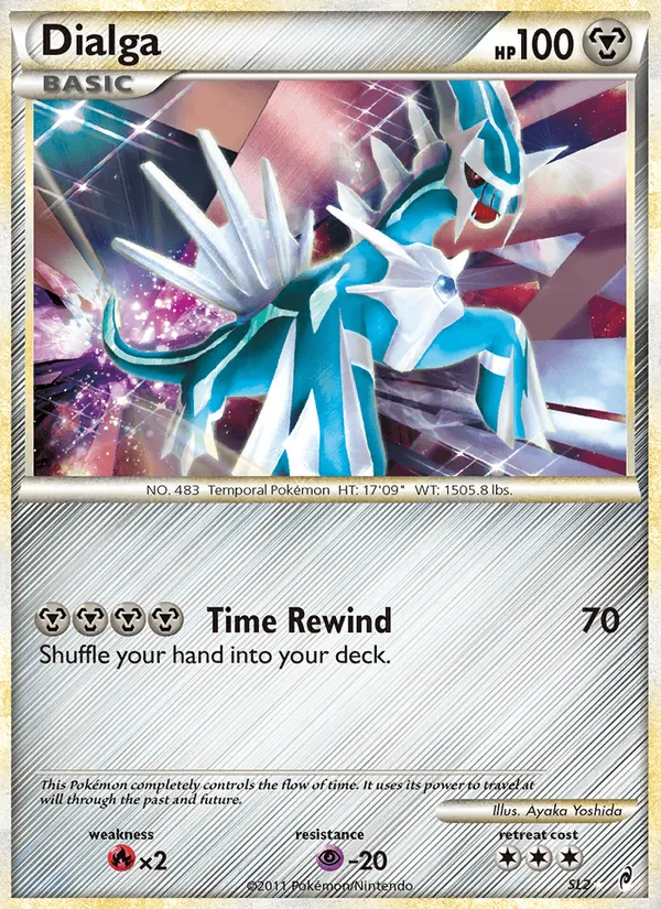 Carta Dialga, número SL2/95 da coleção Chamado das Lendas