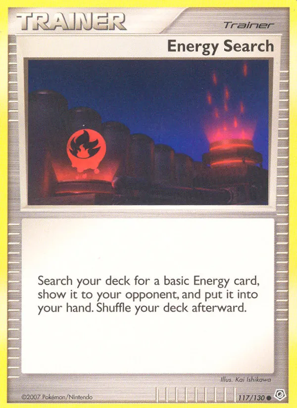 Carta Energy Search, número 117/130 da coleção Diamante & Pérola
