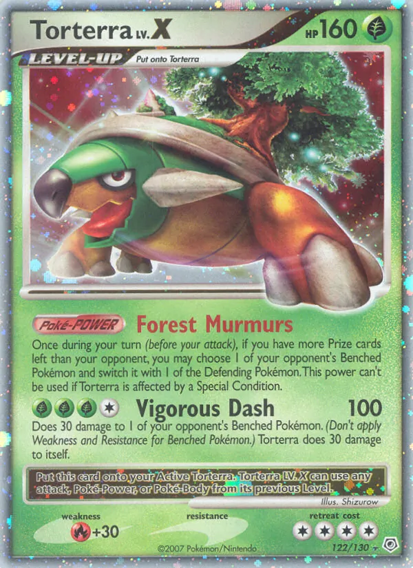 Carta Torterra, número 122/130 da coleção Diamante & Pérola