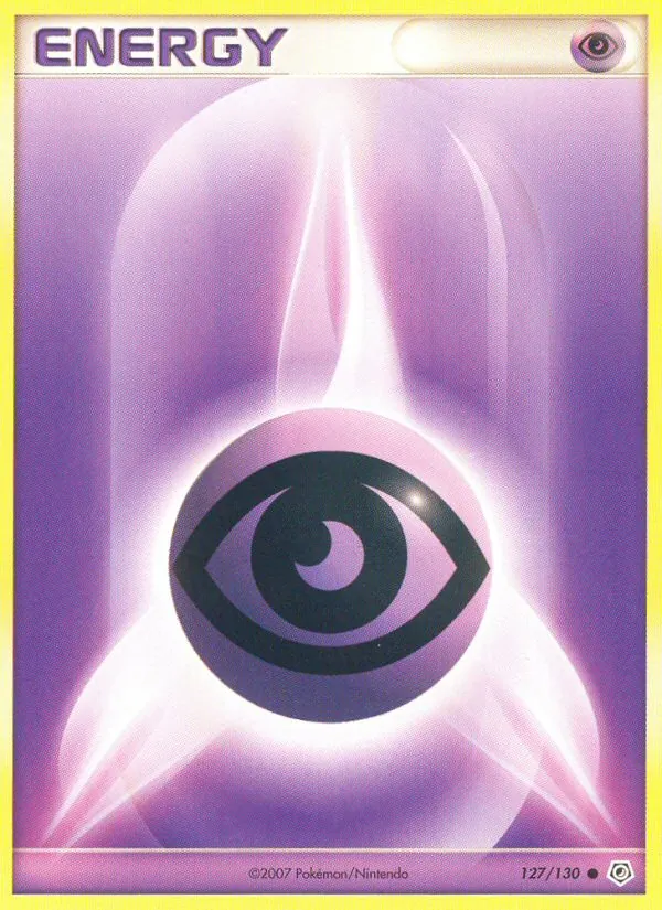 Carta Psychic Energy, número 127/130 da coleção Diamante & Pérola