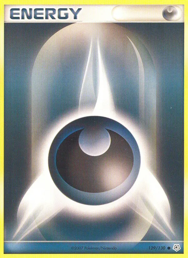 Carta Darkness Energy, número 129/130 da coleção Diamante & Pérola