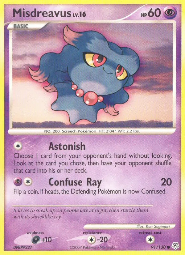 Carta Misdreavus, número 91/130 da coleção Diamante & Pérola